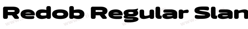 Redob Regular Slant字体转换